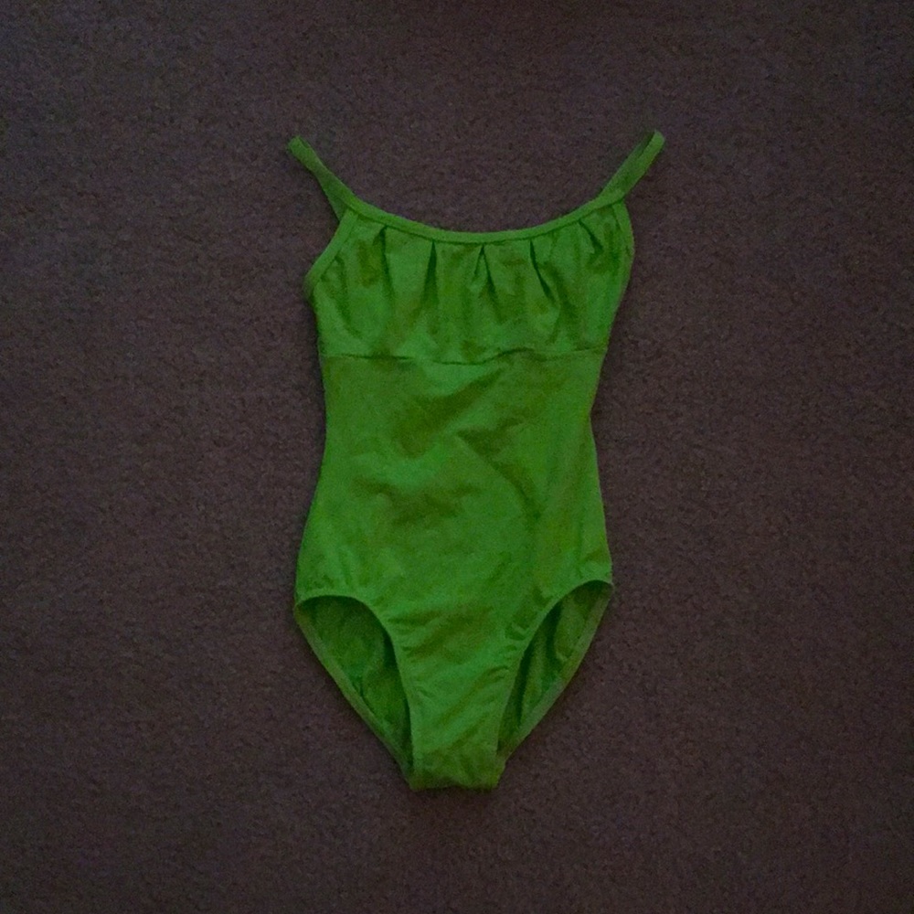 Lime green MotionWear leotard